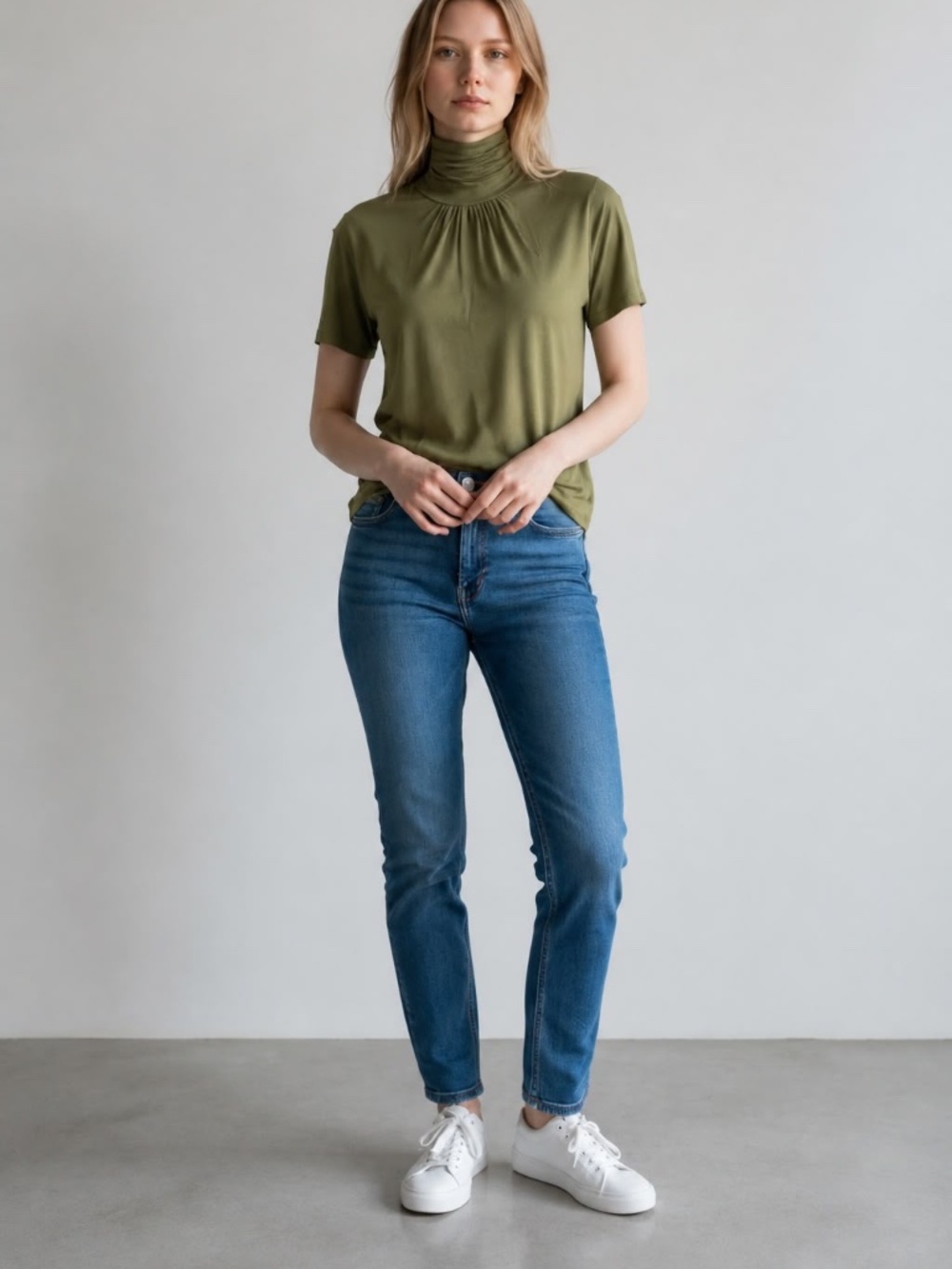 August Silk Turtleneck